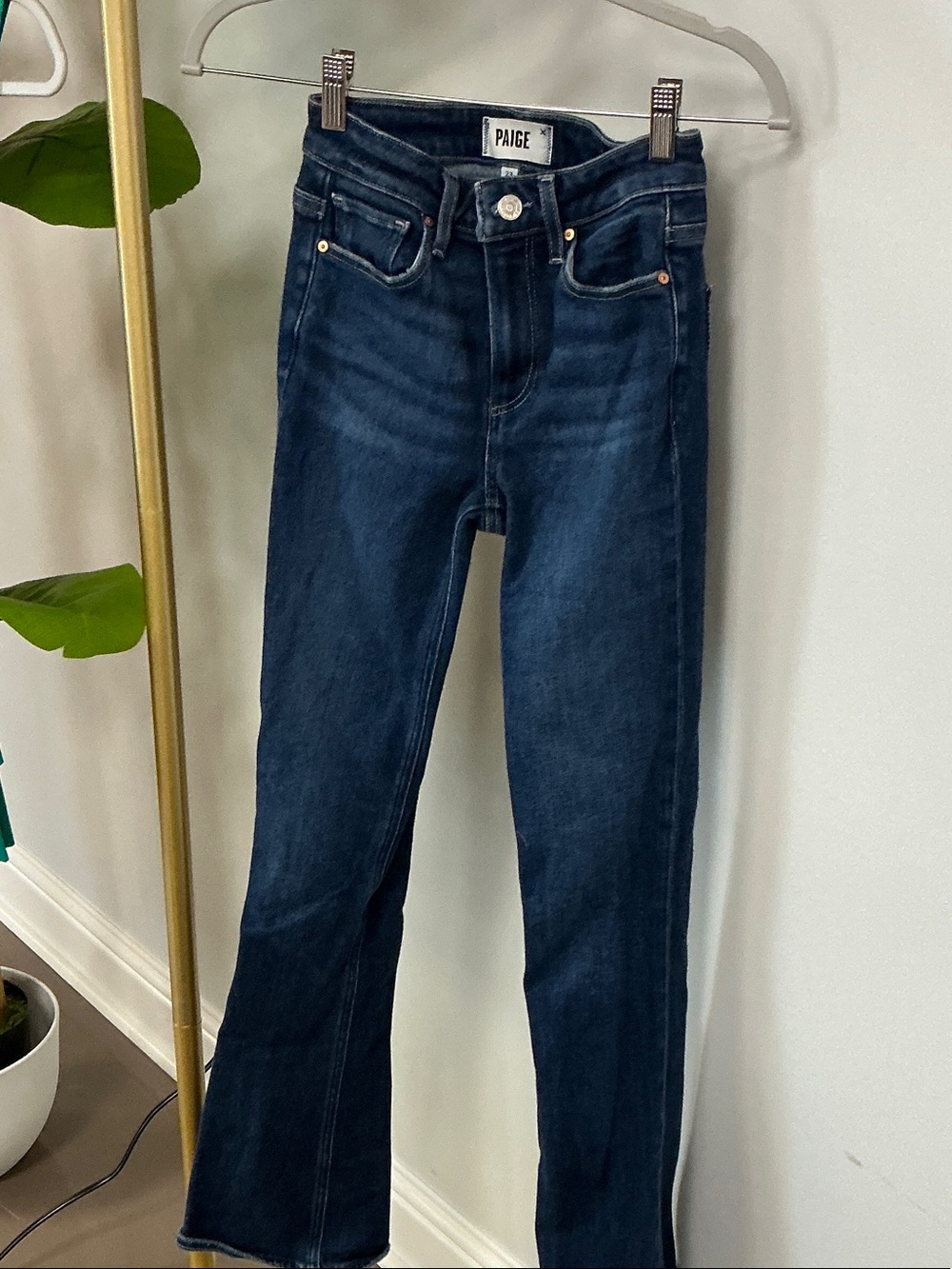 PAIGE Dark Blue Flare Jeans